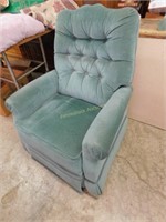 Turquoise La-Z-Boy recliner
