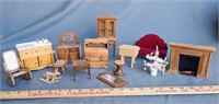 Vintage dollhouse furniture
