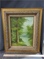 Original framed oil on canvas 19 W x 23 H in.