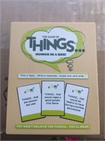 The game of things card game