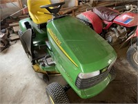 JOHN DEERE LT150 LAWN TRACTOR, 38" CUT,15HP,