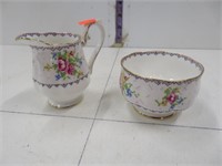 Royal Albert cream and sugar