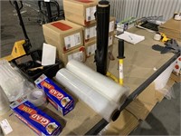 Manual Shrink Wrap Unit, 2 Rolls Plastic etc