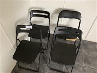 4 Steel Framed Foldaway Chairs