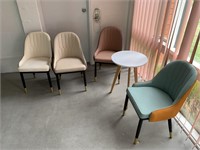 5 Piece Waiting Room Suite Comp 4 Chairs & Table
