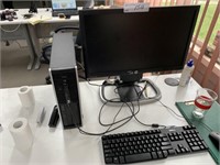 HP Core 2 Computer with Monitor, Keyboard & Mouse