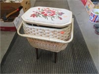 Sewing basket and items