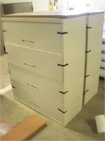 (2) Lateral Filing Cabinets  42x18x54 Inches