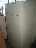 5 Drawer Lateral Filing Cabinet  36x18x65 Inches