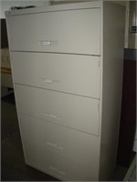 5 Drawer Lateral Filing Cabinet  36x18x65 Inches