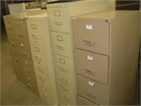 (5) 4 & 5 Drawer Filing Cabinets