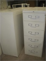 (5) 6 Drawer Filing Cabinets   52 Inches Tall