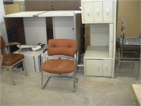 (3) Assorted Desks & (4) Chairs