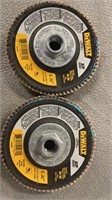 2 Dewalt  flap disc SG 60