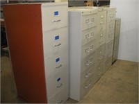 (5) 3, 4, 5 & 6 Drawer Filing Cabinets