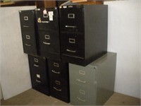 (6) 2 Drawer Filing Cabinets   29 Inches Tall