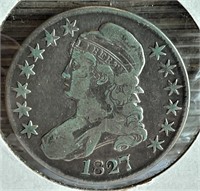 1827 Capped Bust Half Dollar