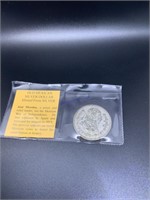 old Mexican Silver Dollar minted from silver