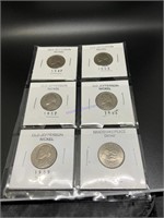 Set of old Jefferson nickels 47 through 59