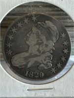 1829 Capped Bust Half Dollar