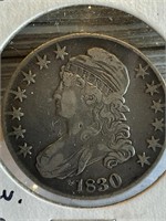 1830 Capped Bust Half Dollar