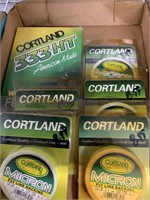 Flat of Cortland fly fishing line 12 pound test