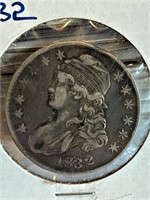 1832 Capped Bust Half Dollar