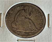 1870 Seated Liberty Half Dollar
