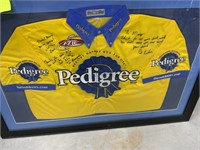 Souvenir framed fishing jersey signed