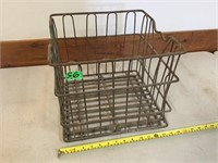 Metal Milk Bottle Crate