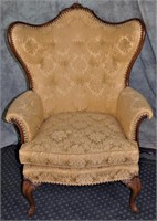 VINTAGE WINGBACK PARLOR CHAIR