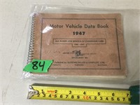Motor Vehicle Data Book 1947