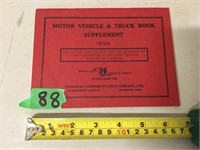 Motor Vehicle & Truck Book 1956