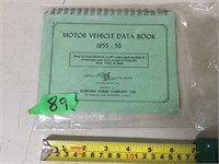 Motor Vehicle Data Book 1955-56