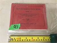 Motor Vehicle Data Book 1956-57