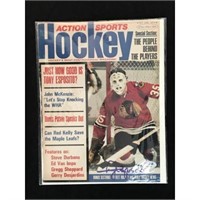 Tony Esposito Signed Hockey Cover Psa Dna