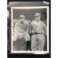 Babe Ruth/lou Gehrig Vintage Photo 8x10