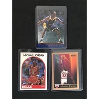 Three Michael Jordan/kobe Bryant Cards