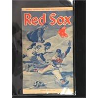 1961 Red Sox Program Vs Detroit