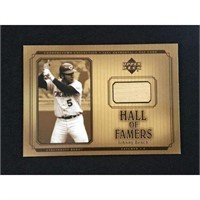 2001 Ud Johnny Bench Game Used Bat Card
