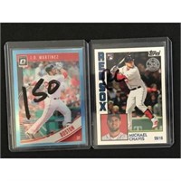 Two Boston Red Sox Insert Cards Chavis/martinez