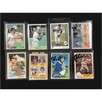 8 Vintage Baseball Rookie/hof Cards