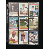 9 1970's Baseball Cards Stars/rookie/hof