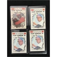 4 1970 Topps Frank Robinson Sporting News Cards