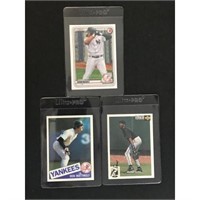 Three Superstar Baseball Cards