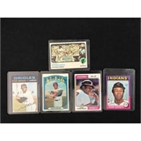 5 Topps Frank Robinson Cards 1971-75