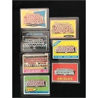 7 Vintage Baseball Team Cards Frank Robinson