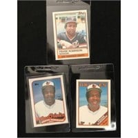 Three Frank Robinson Manager Cards
