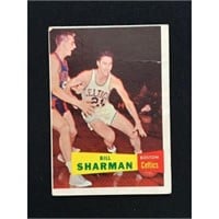 1957-58 Topps Bill Sharman Rookie Creased