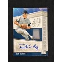 2016 Panini Ron Guidry Auto Patch Card 51/199